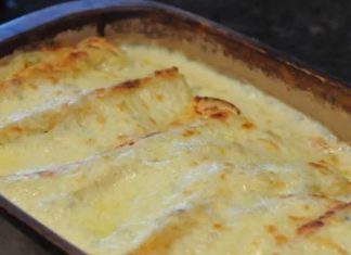 White Chicken Enchiladas w/ Green Chilies