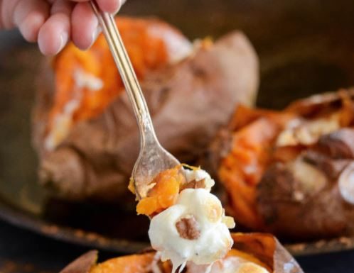 Marshmallow Stuffed Sweet Potatoes