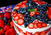 Patriotic Berry Trifle