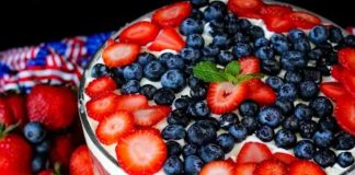Patriotic Berry Trifle