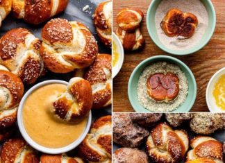 Soft Pretzel Knots (With Various Toppings)