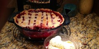 Fresh Cherry Dump Cobbler