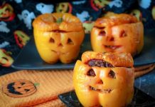 Jack-O’-Lantern Stuffed Peppers Recipe