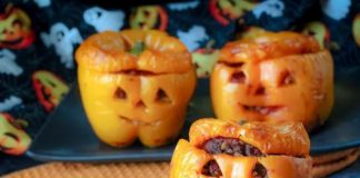 Jack-O’-Lantern Stuffed Peppers Recipe