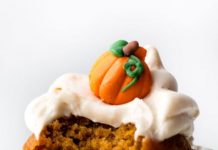 Pumpkin Cupcakes with Cream Cheese Frosting