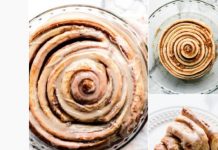 Giant Cinnamon Roll Cake