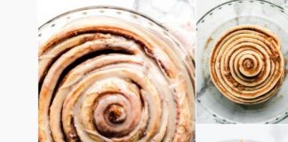 Giant Cinnamon Roll Cake