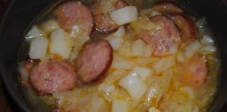 Polish Kielbasa and Cabbage Soup