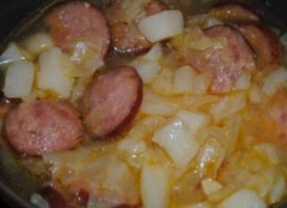 Polish Kielbasa and Cabbage Soup