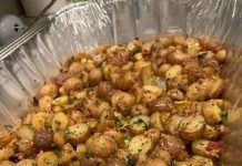 GARLIC PARMESAN ROASTED POTATOES