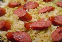 Bonnie’s Cabbage And Sausages