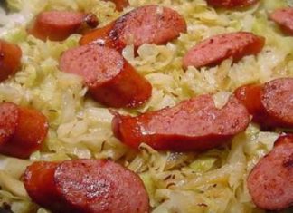 Bonnie’s Cabbage And Sausages