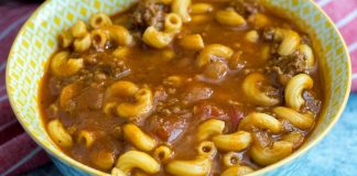 How To Make Classic Beef, Tomato, And Macaroni Soup
