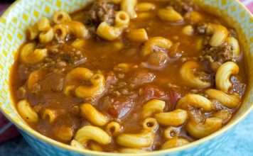 How To Make Classic Beef, Tomato, And Macaroni Soup