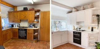 Creative Homeowner Transforms Dark & Dingy Kitchen For Less Than $150