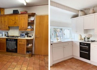 Creative Homeowner Transforms Dark & Dingy Kitchen For Less Than $150