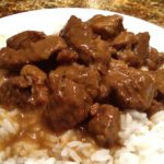 Stewed Beef (Beef Tips) with Gravy