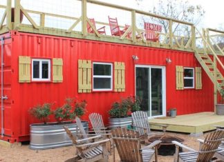 Texas Man Builds Charming Tiny Home Out Of A Shipping Container