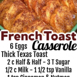 EASY OVERNIGHT FRENCH TOAST CASSEROLE