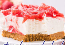 Strawberry Rhubarb Cheesecake