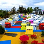 Los Angeles Architects Turn Freeway Park Into A Colorful Transitional Tiny Home Village