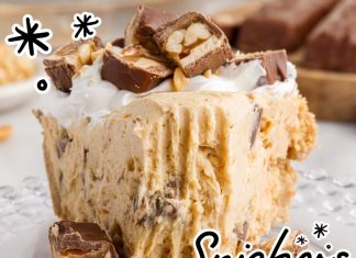 No-Bake Snickers Bar Pie