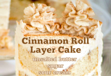 Cinnamon Roll Layer Cake