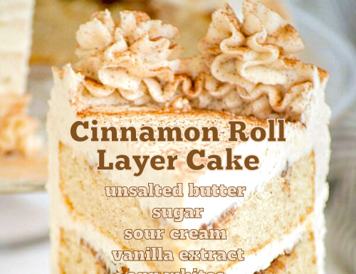 Cinnamon Roll Layer Cake