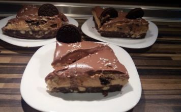 Cheesecake with Mascarpone and Dulce de Leche