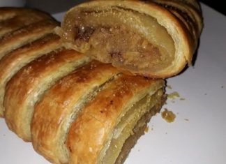 Puff Pastry Strudel with Apples