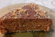 Homemade Garash Cake