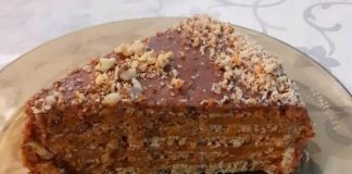 Homemade Garash Cake