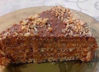 Homemade Garash Cake