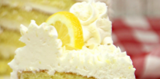 Italian Lemon Drop Cake with Lemon Buttercream Frosting