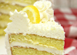Italian Lemon Drop Cake with Lemon Buttercream Frosting