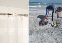 Use The Shower Curtain Liner To Create A Little “Mini-Ocean” For Your Children