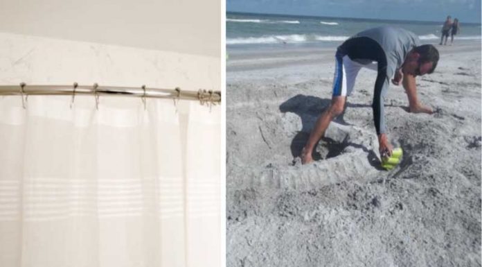 Use The Shower Curtain Liner To Create A Little “Mini-Ocean” For Your Children