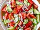 How To Make A Fresh, Marinated Tomato And Cucumber Salad