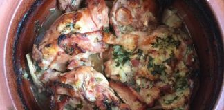 Rabbit with Bacon in a Clay Pot