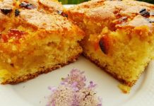 Fluffy Cake with Apricots and Jam