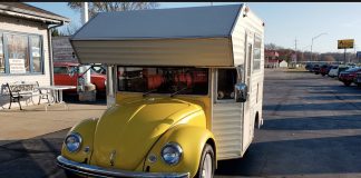 A Cozy Camper Was Combined With A Volkswagen Beetle To Make The Coolest Trailer Ever