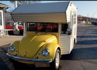 A Cozy Camper Was Combined With A Volkswagen Beetle To Make The Coolest Trailer Ever