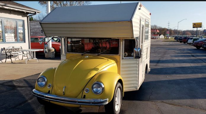 A Cozy Camper Was Combined With A Volkswagen Beetle To Make The Coolest Trailer Ever