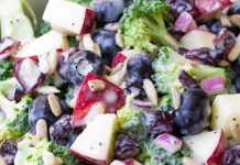 How To Make Broccoli, Apple, And Blueberry Salad