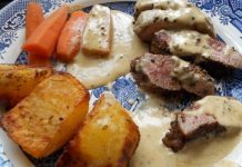 Steak with French pepper (Steak Magnifique)