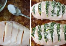 How to prepare a delicious Hasselback chicken with spinach and goat cheese?