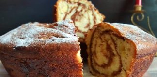 Marble Cake with Apples