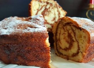 Marble Cake with Apples
