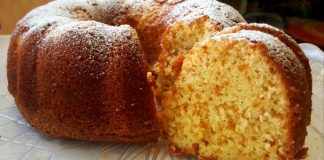 Orange Sponge Cake with Yogurt