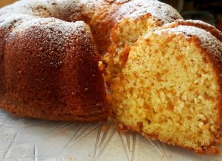 Orange Sponge Cake with Yogurt